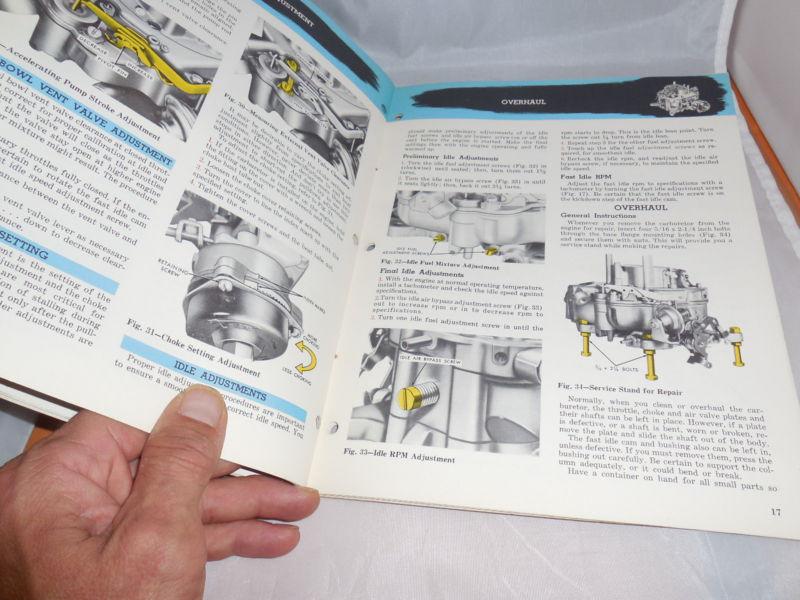 1967 Ford Autolite Model 4300 Carburetor Operation,Adjustment & Overhaul Manual, US $10.00, image 5