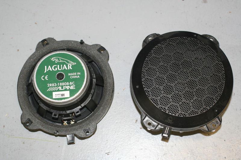 2003-2008 jaguar s type rear sub-woofer speakers pair oem 2r83-18808-bc
