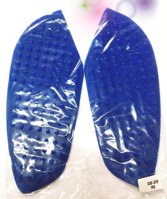 Tank traction side pad gas grip protector yzf r6 of yamaha 2008-2009 blue new