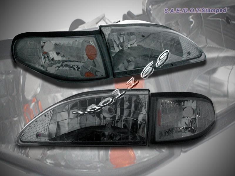 Find 1994-1998 Ford Mustang Headlights + Corner Smoke 95 96 97 in