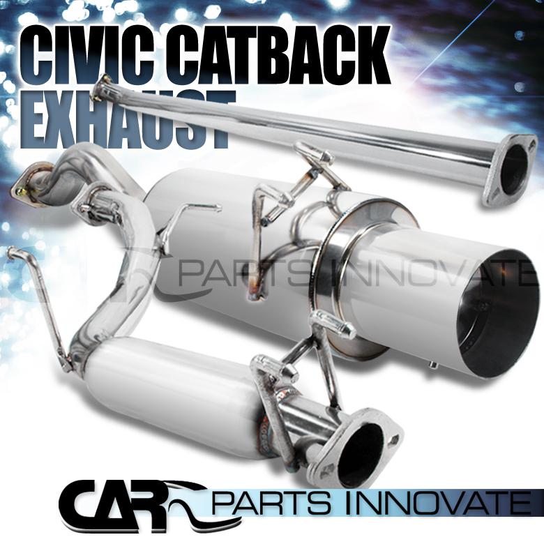 06-11 honda civic 4dr ex dx lx ss catback exhaust muffler system