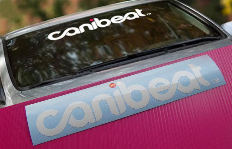 1 canibeat windshield sticker decal illmotion illest drift jdm 21 inchs white