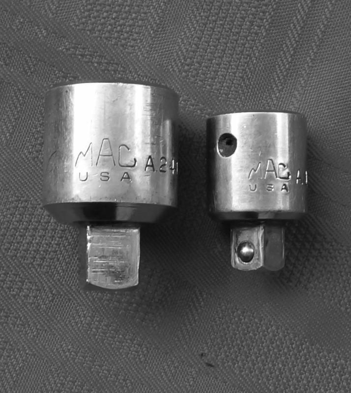 2 mac impact adapter/ reducers  3/4" to 1/2" and 1/2" to 3/8"