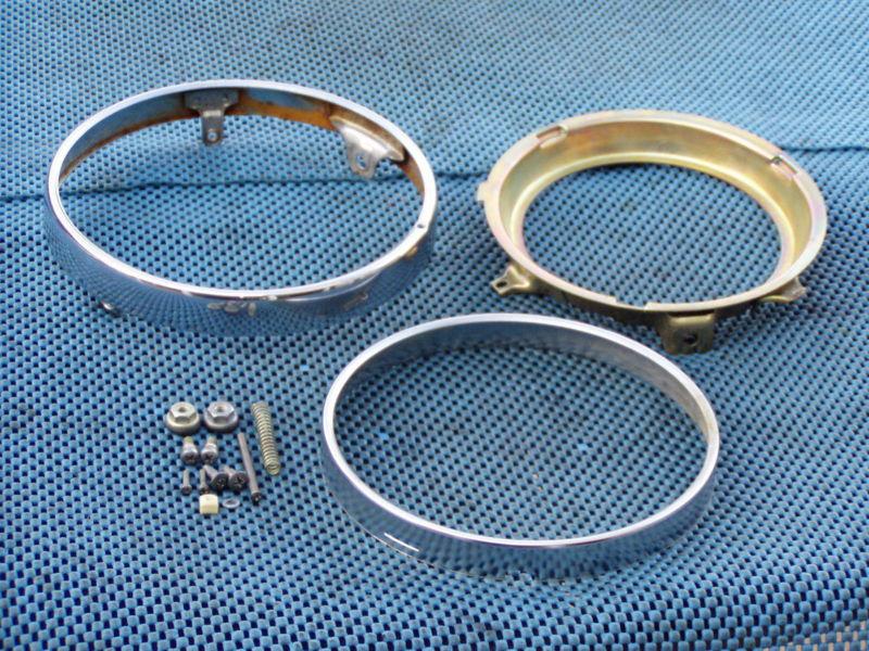 69-83 kawasaki kz750 kz1100 kz1000 kz900 z1 kz650 h1 kz650 headlight rings & rim