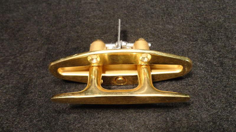 Pop up cleats-for your boat - stainless steel with brass plating