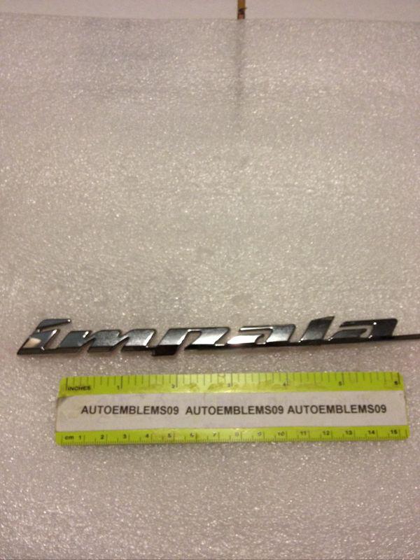 Chevy chrome impala emblem used