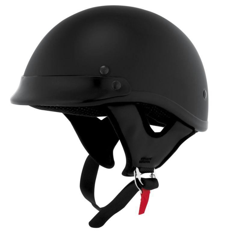 Find Skid Lid Traditional Half Helmet Flat Black DOT XL in Ashton