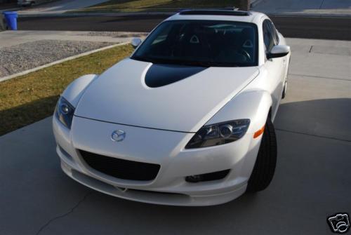 2004-2011 mazda rx-8 hood stripe decal -  3m carbon fiber