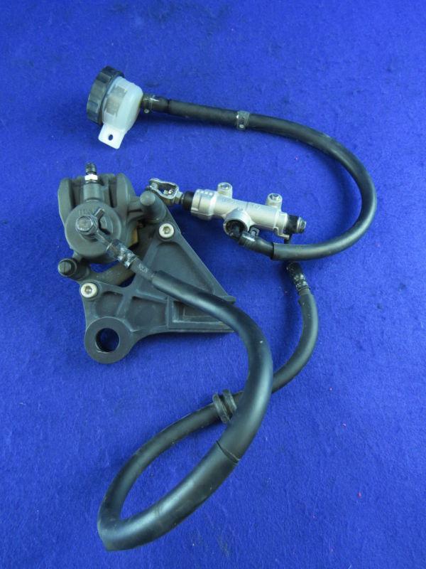 11 kawasaki ninja 650 rear brake assembly w/ calipers  650r 650c r c 09 10 #103