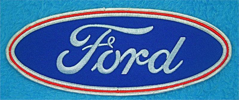 Ford oval back patch  9 7/8 inches wide iron on patch 