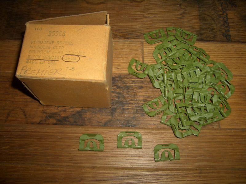 1968 buick chevrolet olds nos permatemp reveal molding clips special tempest f85