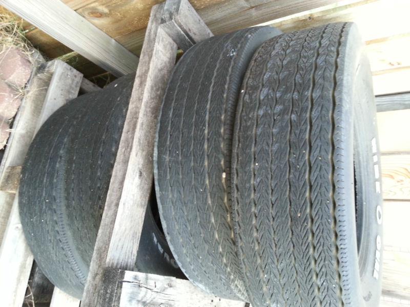 F70-14 FIRESTONE POLY/GLAS RAISED WHITE LETTER TIRES, US $300.00, image 2