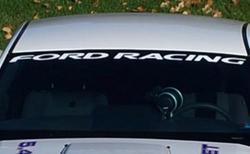 Ford racing windshield banner