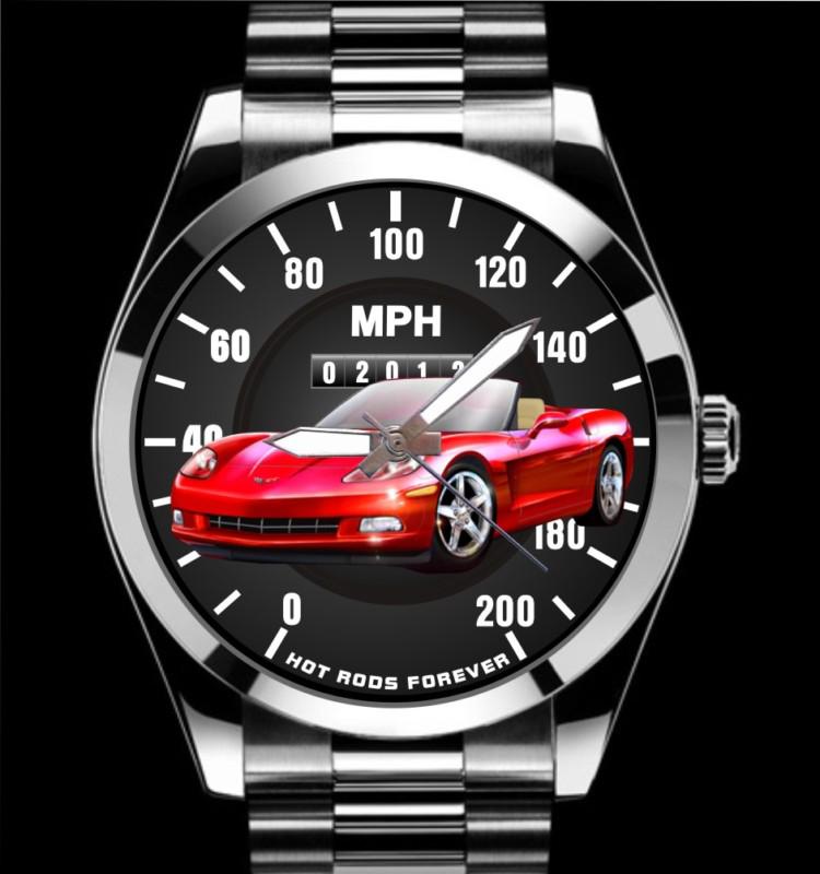 Atomic orange vette 2008 2009 2010 2011 2012 convertible speedometer art watch