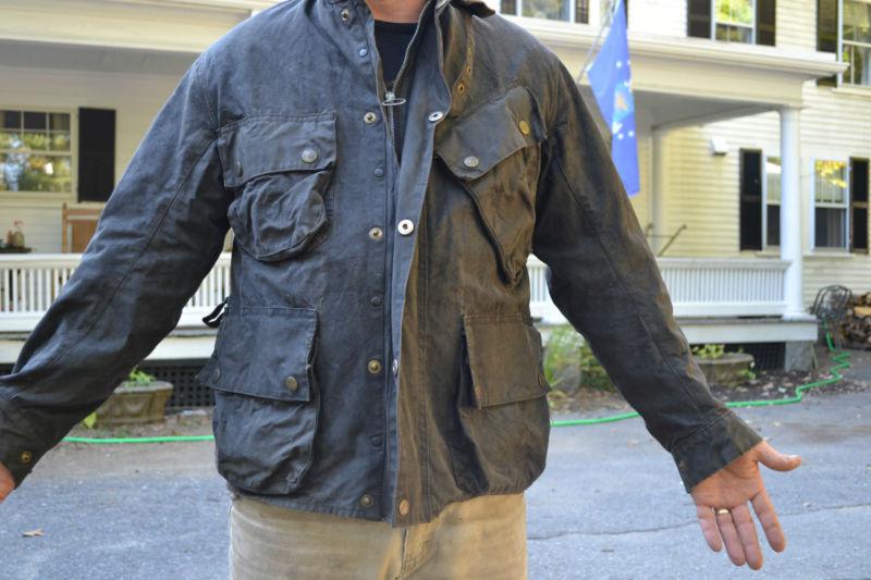 Vintage english waxed motocycle jacket, 2
