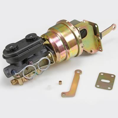 Classic performance power brake booster 8" dia steel cadmium chevy gmc truck ea