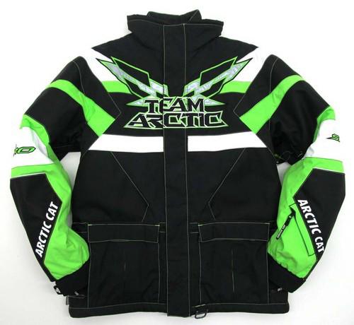 Arctic cat men's sno pro premium snowmobile coat - lime green / black - 5220-32_