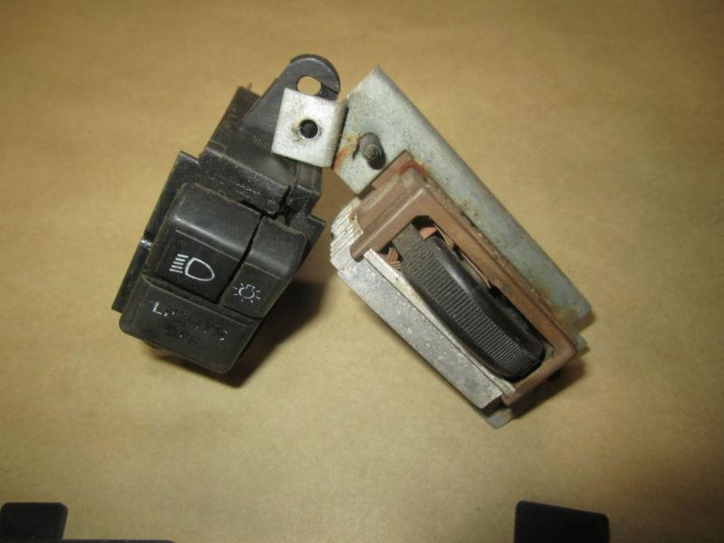 Find Jeep YJ 8795 Wrangler HEADLIGHT & DIMMER SWITCH SET Control