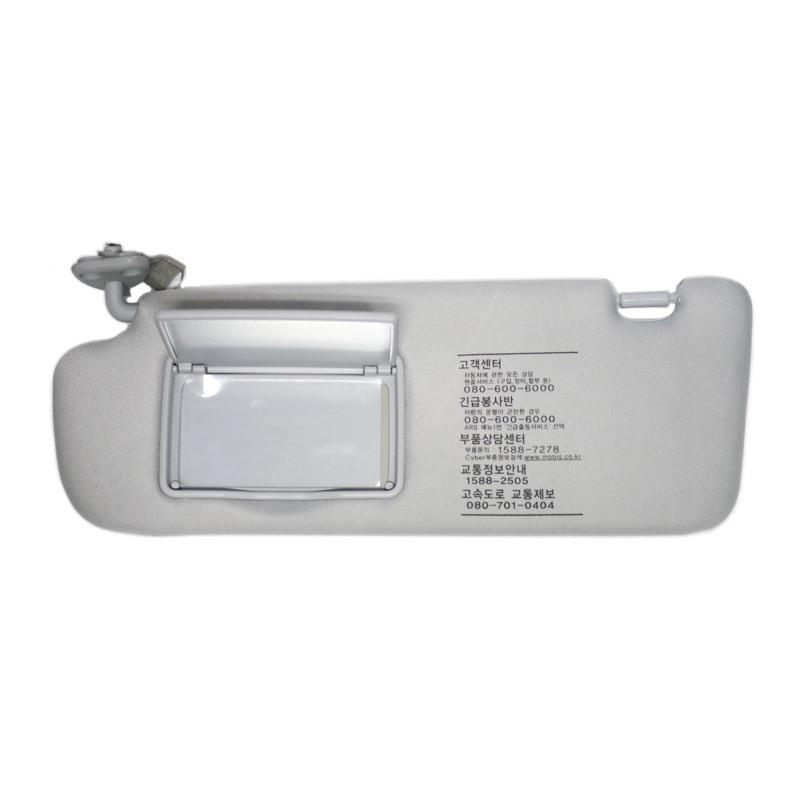 Oem parts interior sun visor (left, gray) for hyundai 2005-2009 nf sonata