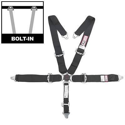 (2) rjs harness complete camlock individual-type bolt-in floor/roll bar mount bl