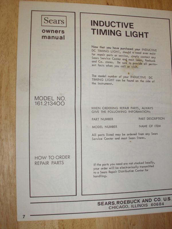 Vintage Craftsman model 161-213400 Timing Light, US $12.99, image 7