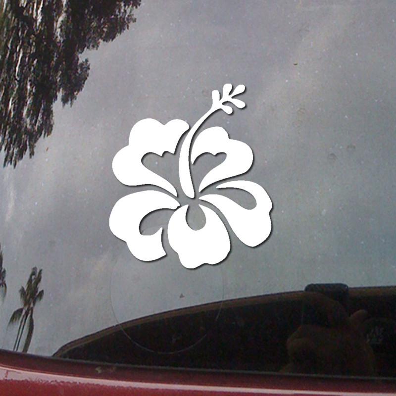 Find 3 inch Hibiscus Flower Hawaii Car Laptop Vinyl Decal Window