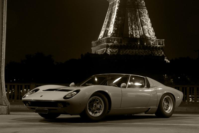 Lamborghini green miura hd poster classic super car b&w print multi sizes avail