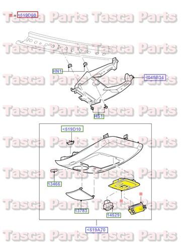 New oem overhead console bezel black 2002-07 ford explorer & mercury mountaineer