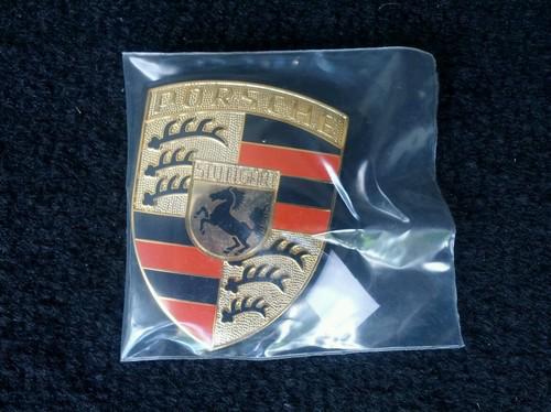 65-73 porsche hood crest badge 911 912 911t 911e 911s orange bar new 65 66 67 68