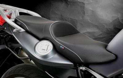 Sargent world sport perf seat stnd height blck w/silvr accent for bmw f800s/st/r
