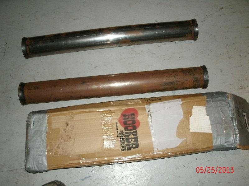 Nos hooker sidemount mufflers/sidepipe inserts 1963-1974 c2 c3 corvette stingray