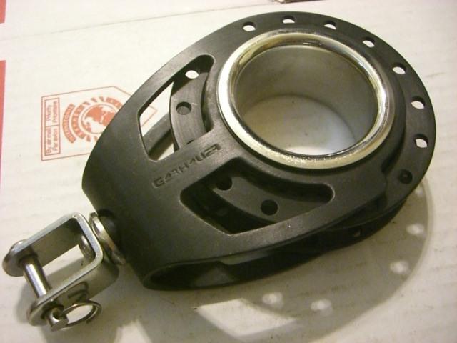 (2) garhauer unibody single block 3 3/4" aluminum sheaves 5/8" max line