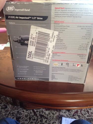 BRAND NEW NEVER USED INGERSOLL RAND 2132G IMPACT WRENG 600FT LBS sealed box, US $150.00, image 3