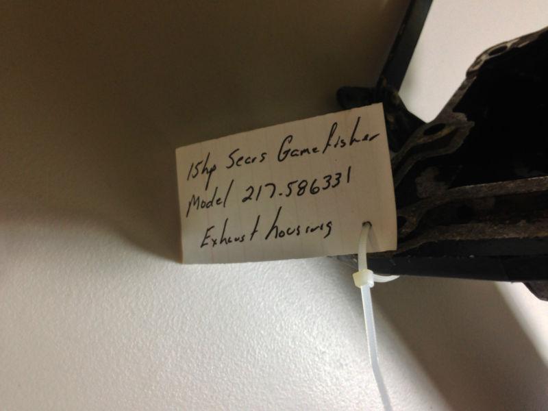 Sears Gamefisher 15hp Exhaust Lower Housing 1979 217586331, US $22.95, image 2