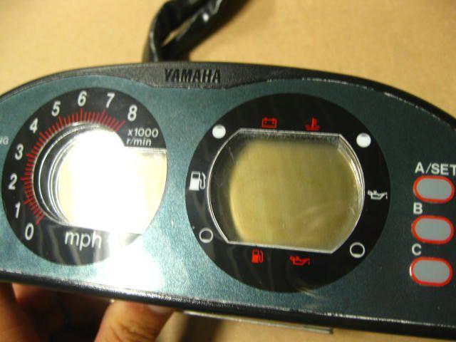 Yamaha xl xlt 1200 waverunner dash gauge fuel oil meter pwc clear display 01-04