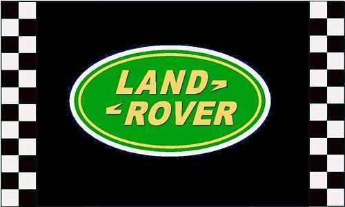 Land rover logo flag 3' x 5' checkered banner jx*