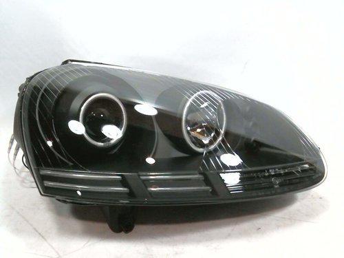 Anzousa 121345 black clear projector halo headlight with ccfl - (sold in pairs) 