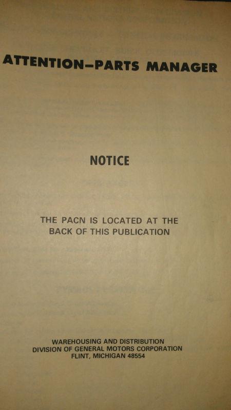 Vintage 1986 GM GMC Factory OEM Carline Dealer Parts Accessories Price Schedule , US $49.99, image 3