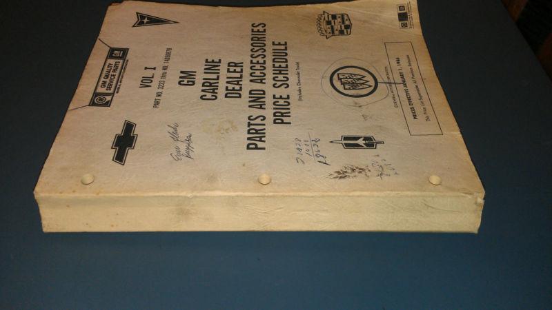 Vintage 1986 GM GMC Factory OEM Carline Dealer Parts Accessories Price Schedule , US $49.99, image 5