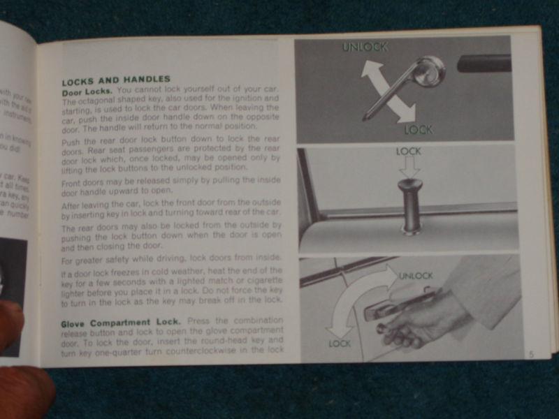 1966 RAMBLER CLASSIC OWNER'S MANUAL / OWNER GUIDE / ORIGINAL!!, US $27.50, image 4