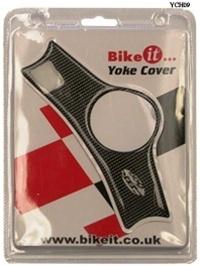 Yoke triple tree cover honda cbr600 99-02 carbon