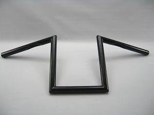 Jammer black 10" rise wide chopper z bars handlebars harley pre 82 non dimpled