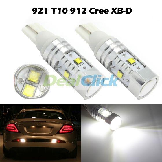 Cree xb-d high power 30w 6000k white 921 led back up reverse led light bulbs