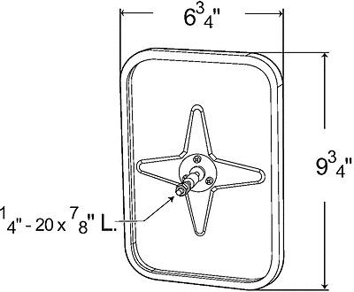 Grote 12102 - Outer Protective Bumper Mirror, US $25.99, image 2