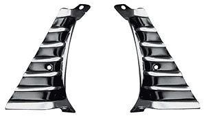 1966 chevelle / 1966 el camino outer grille extensions - pair - new