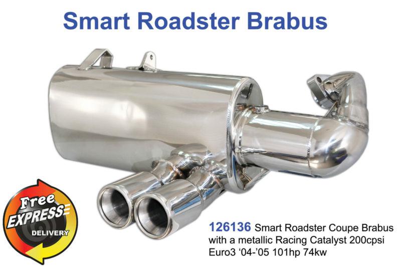 Performance exhaust muffler, auspuff, échappement for smart roaster coupe brabus