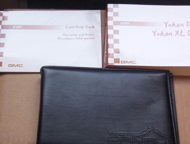 2004 gmc yukon denali complete wners manual set with case in mint condition