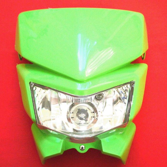 Universal enduro corss green racing motorcycle streetfighter headlight fairing