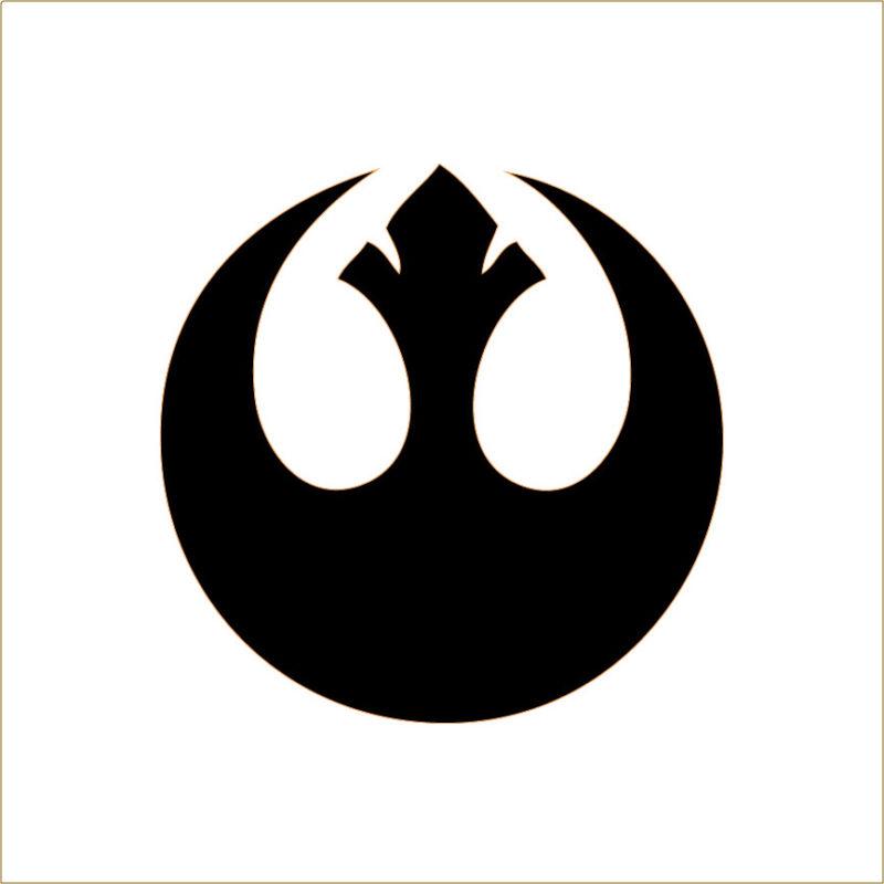 Star wars rebel alliance vinyl decal sticker window car truck suv laptop - 5" 