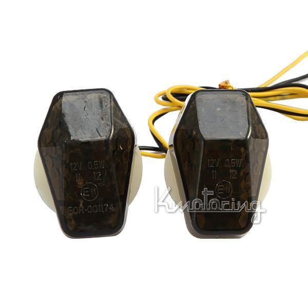 Flush mount turn signals nice light for suzuki gsxr 750 600 bandit sv650s smoke